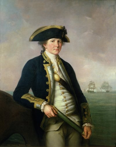 Kapitän Charles Morice Pole, 1781 von John Francis Rigaud